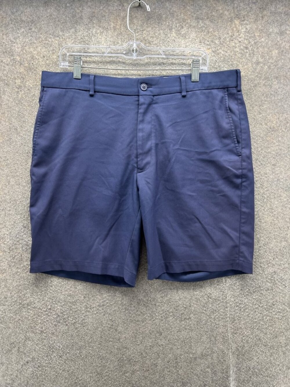 Peter Millar Shorts Mens 36 Blue Golf Salem Moisture Wicking Stretch 9 Inseam
